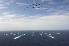 美國海軍在太平洋海域的活動情況:
