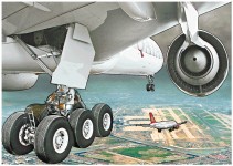 中東客機無油求急降　中國客機拒讓道