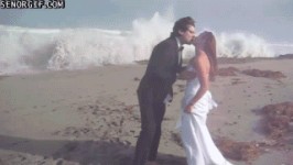 被浪漫的結婚照…………