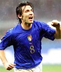 祖雲達斯靚仔中場球星-Andrea pirlo