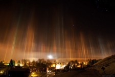天文現象 light pillars