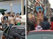 泰國潑水節超好玩！正妹被男生扒光