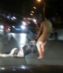 被狠妻翻閹 賤夫浴血街頭追打