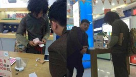 土豪乞丐現兜兜1萬蚊 買兩部iP6 Plus