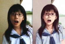 27張將真人畫成動漫人物的比較圖