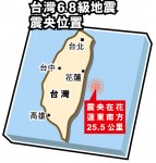 6.8級地震　全台灣震動