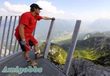 阿爾卑斯山峰架設懸空觀景台