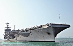 美遣航母黃海軍演