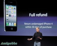 喬布斯： iPhone 4可退貨