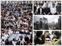 香港8万人的队伍~没有雷霆万钧的怒吼，而是一起静默！
