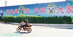 胡錦濤故鄉標語爆粗