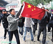 甘肅反日示威　外國記者被趕