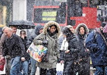 -18℃　英國最凍聖誕節