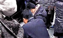 撞死狗賠罪 兩男狗屍前下跪 1小時