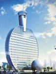 網友斥似夜壺 3億元「球拍大廈」動工
