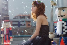 唯美攝影夢幻中吹泡泡的美女